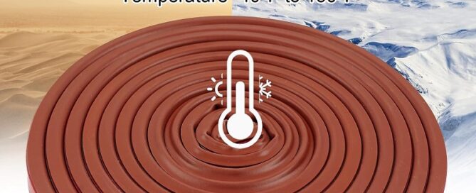 Door Seal Profiles Silicone Weather Stripping Door Seal Strip Self-Adhesive Backing Seals Large Gap
