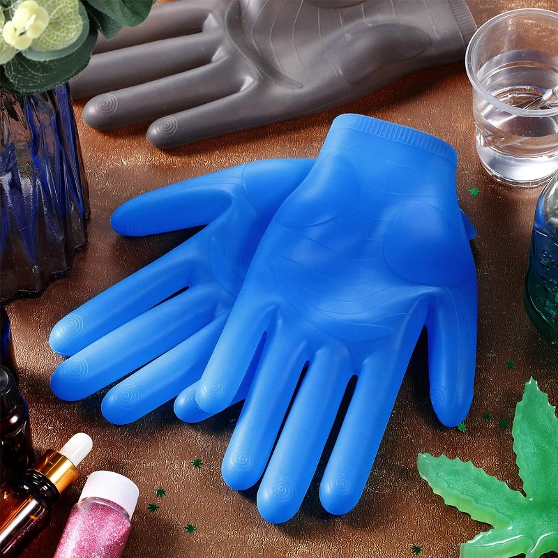 Epoxy Silicone Gloves for Resin Reusable Safe Silicone Gloves for Crafts Jewelry Making