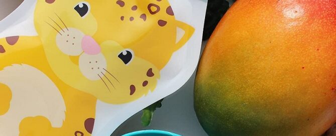 Food Pouch Top No Spill Flow Control Silicone Valve Protects Childs Silicone Mouth