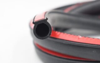 Gazing Channel Rubber D-shape weatherstrip Door Seal Strip Auto Door Rubber Weather Stripping Hollow Black