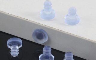 Glass Table Top Bumpers Clear Rubber Table Glass Bumper Non-Adhesive Glass Table Rubber Grippers for Furniture