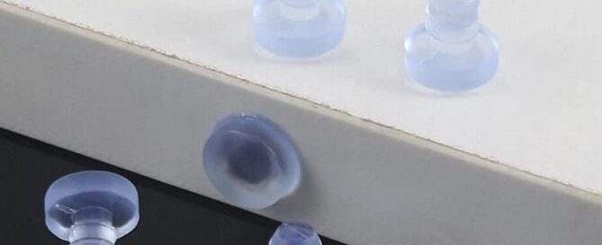 Glass Table Top Bumpers Clear Rubber Table Glass Bumper Non-Adhesive Glass Table Rubber Grippers for Furniture