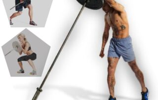 Heavy Duty Landmine Arm Rubbers for Barbell Exercise 360° Swivel Easy for Deadlifts