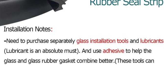 Marine Window Gasket EPDM Dense Rubber Window Locking Gasket Weather Stripping Seal for Windshields