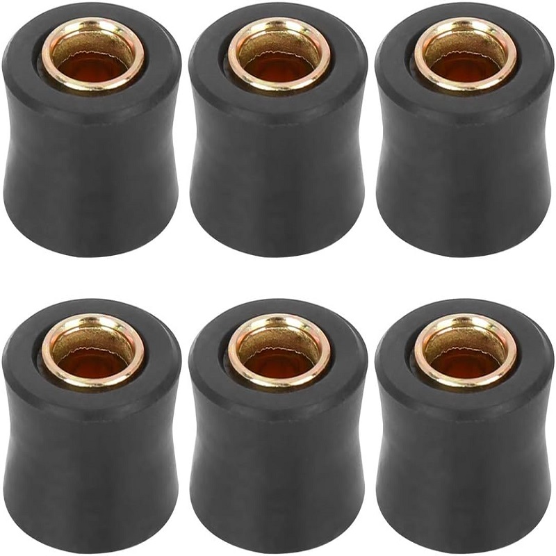 Motorcycle 10mm Inner Dia Rear Shock Absorber Cushion Rubber Shock Absorber Bushing