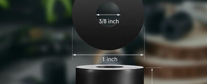 Multi-Purpose Rubber Spacer Black Round Neoprene Rubber Washers Large Rubber Bushings