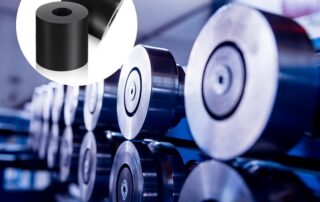 Multi-Purpose Rubber Spacer Black Round Neoprene Rubber Washers Large Rubber Bushings