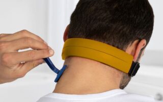 Neckline Shaving Template and Hair Trimming Guide Barber Silicone Trim Tool for Straight Lines