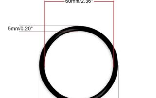 Nitrile Rubber O-Rings NBR Rubber Washers for Oil or Air Sealing Black 70mm Rubber Washer