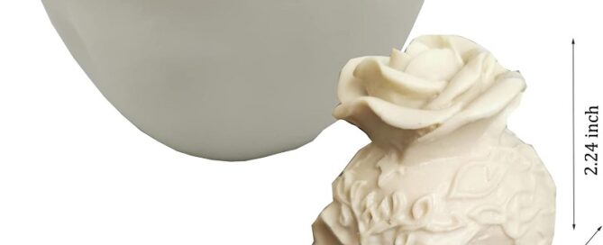 No-nonsense Silicone Tool Skull Rose Candle Silicone Mold Resin Chocolate Candle Art Mold Halloween