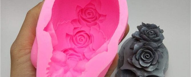 No-nonsense Silicone Tool Skull Rose Candle Silicone Mold Resin Chocolate Candle Art Mold Halloween