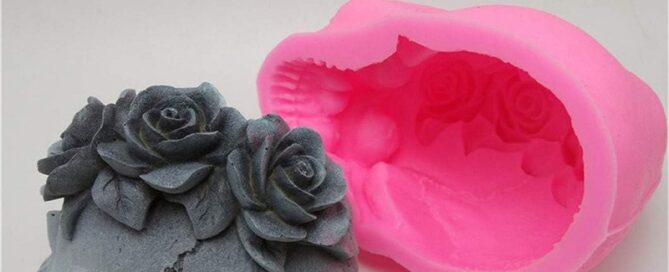 No-nonsense Silicone Tool Skull Rose Candle Silicone Mold Resin Chocolate Candle Art Mold Halloween
