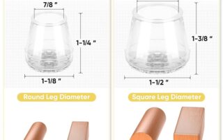 Rubber Bush For Square Pipe Black Silicone Chair Leg Floor Protectors Silicon Furniture Feet Protection Cover