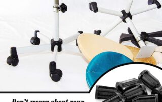 Rubber Caster Socket Sleeve Round Inserts Rubber Caster Stem Socket Inserts Caps