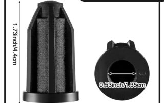 Rubber Caster Socket Sleeve Round Inserts Rubber Caster Stem Socket Inserts Caps