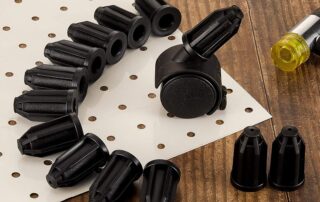 Rubber Caster Socket Sleeve Round Inserts Rubber Caster Stem Socket Inserts Caps