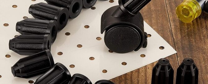 Rubber Caster Socket Sleeve Round Inserts Rubber Caster Stem Socket Inserts Caps