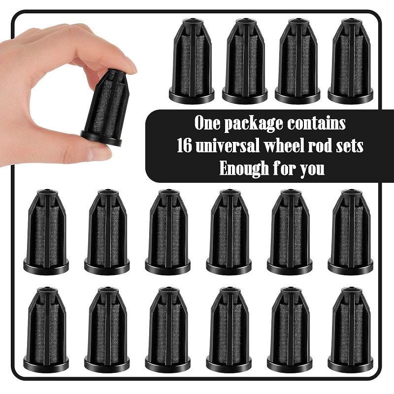 Rubber Caster Socket Sleeve Round Inserts Rubber Caster Stem Socket Inserts Caps