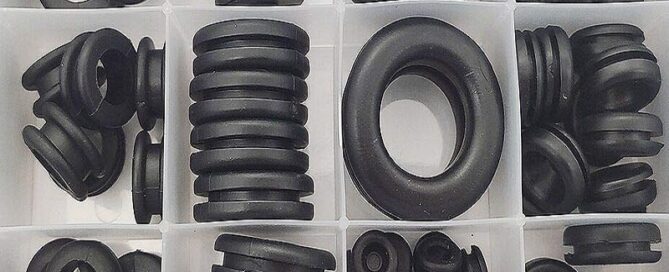 Rubber Grommet Insertion Tool Rubber Grommets for Wiring Hole Electrical Cable Outlet Rubber Bushing