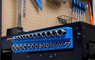 Rubber Magnetic Socket Holder Deep Sockets Tray Metric Socket Organizer