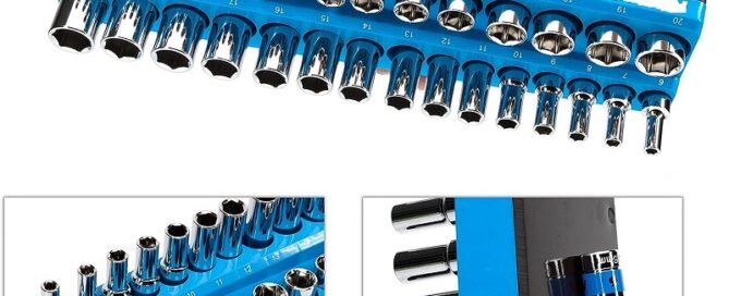 Rubber Magnetic Socket Holder Deep Sockets Tray Metric Socket Organizer