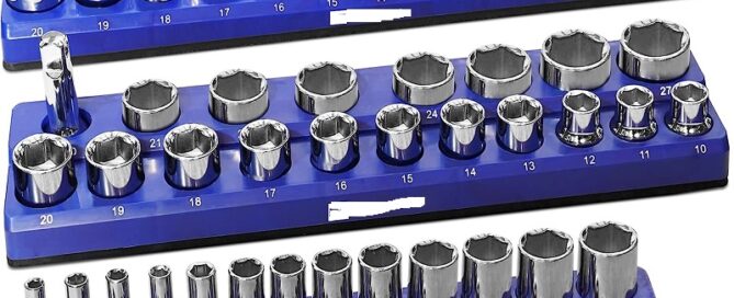 Rubber Magnetic Socket Holder Deep Sockets Tray Metric Socket Organizer