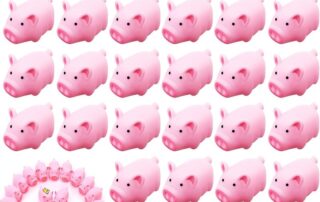 Rubber Pig Bath Toy Bulk Tiny Pig Toys Float Squeak Bathtub Toys for Baby Shower