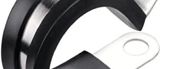 Rubber Tipped Clamps Stainless Steel Cable Clamp Rubber Cushioned Insulated Clampfor Tube Installation