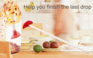 Rubber Tool Handle Dip Silicone Bottle Scraper Reusable Silicone Long Handle Clean Tools