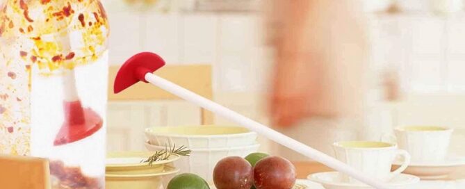 Rubber Tool Handle Dip Silicone Bottle Scraper Reusable Silicone Long Handle Clean Tools