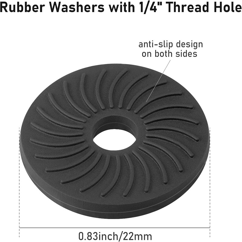 Rubber Washers for Camera Enhance Friction Rubber Pads with Screw Hole Tripod Screw Rubber Washer