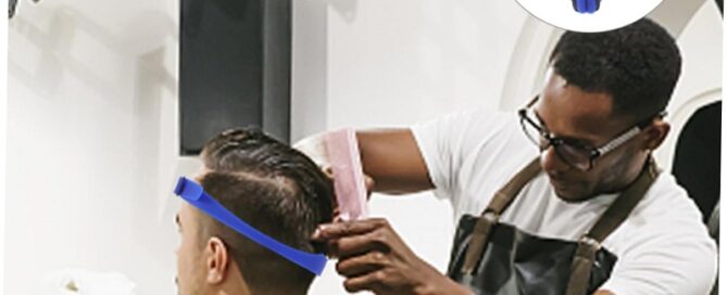 Shaving Headband For Men Hair Cutting Silicone Headgear Trimming Hair Cutting Guide adjustable