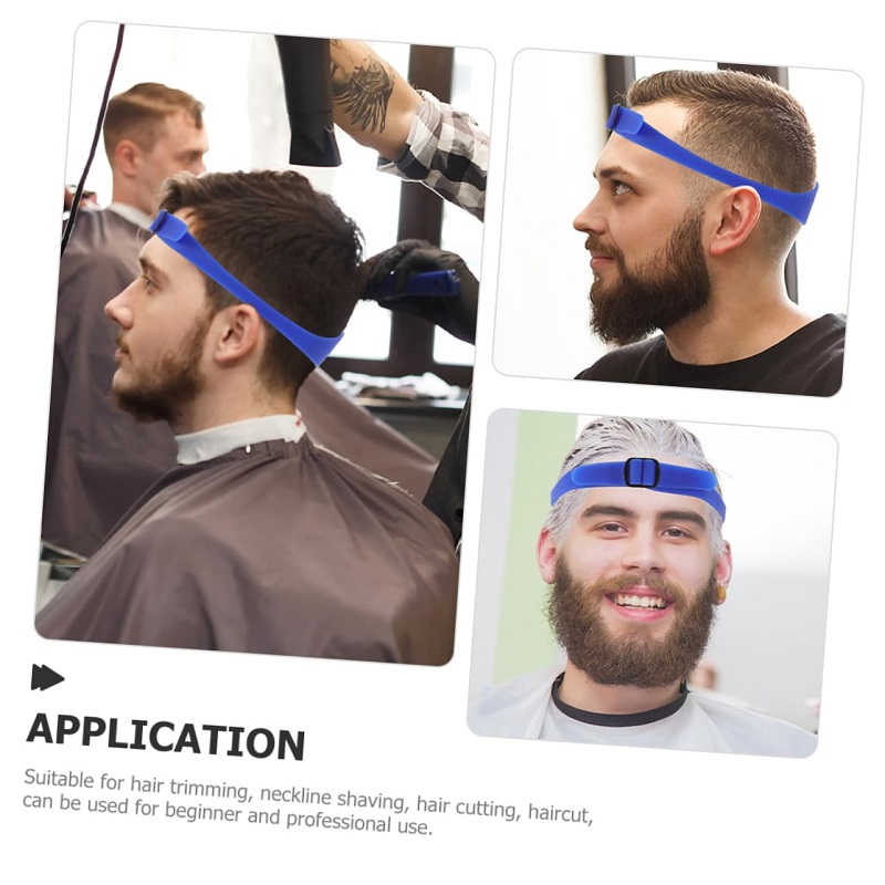 Shaving Headband For Men Hair Cutting Silicone Headgear Trimming Hair Cutting Guide adjustable