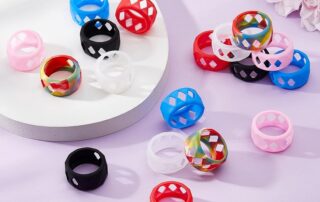 Silicone Anti Slip Ring Non-Skid Band Ring Soft Protection Bulb Glass Silicone Ring