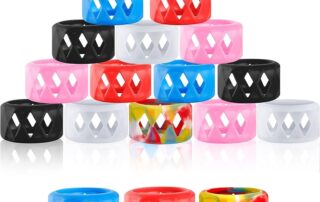 Silicone Anti Slip Ring Non-Skid Band Ring Soft Protection Bulb Glass Silicone Ring