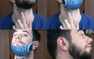 Silicone Beard Shaper Neckline Guide Beard Shaping Tool Mustache Shaver Silicone Trimming Tool