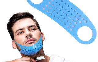 Silicone Beard Shaper Neckline Guide Beard Shaping Tool Mustache Shaver Silicone Trimming Tool