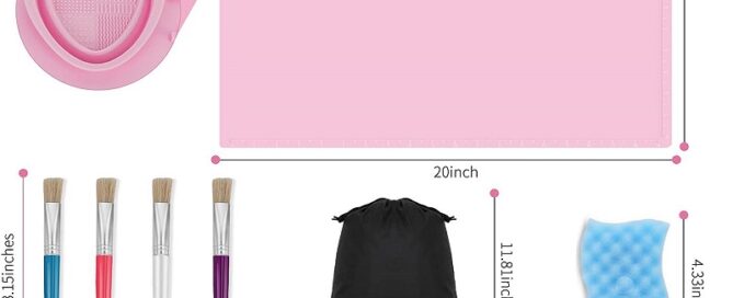 Silicone Craft Mat with Cup Large Silicone Mat for Resin Casting Non-Deforming Silicone Artist Mat for Painting