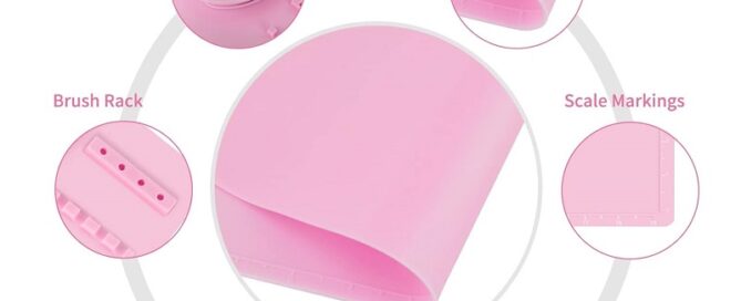 Silicone Craft Mat with Cup Large Silicone Mat for Resin Casting Non-Deforming Silicone Artist Mat for Painting