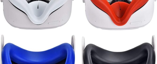 Silicone Face Cover Combo VR Headset Accessory Sweatproof Anti Collision Sleeve Metro Molded Rubber