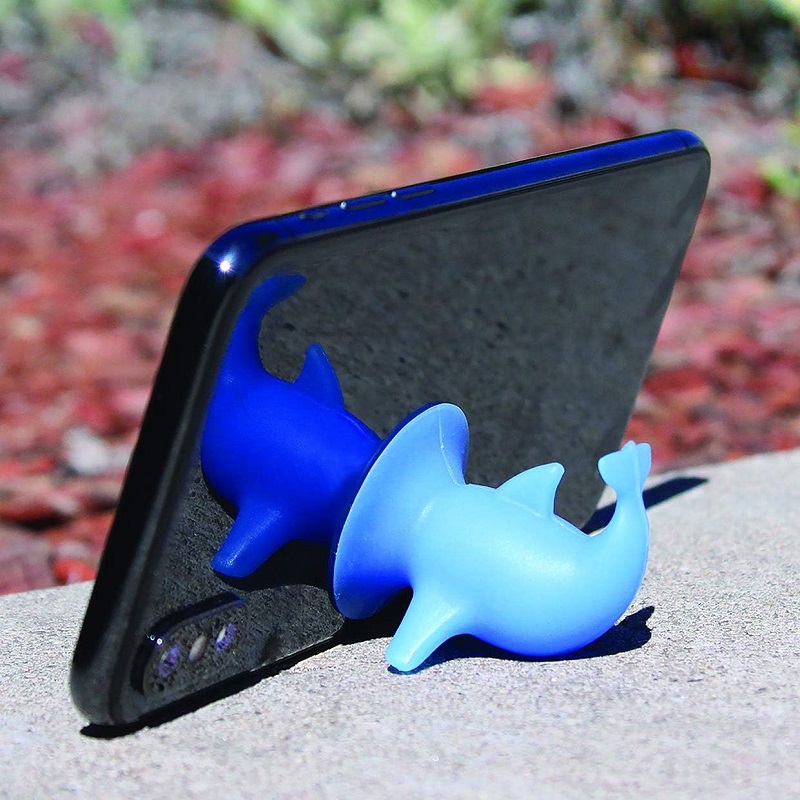 Silicone Phone Stand Glow in dark Piggy Cell Phone Stand Cell Phone Holder and Rubber Sockets