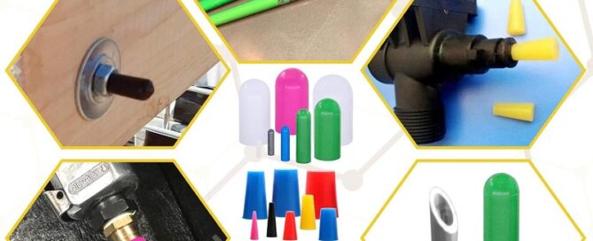 Silicone Rubber Tapered Stopper Plug and Protective End Cap Withstand High Temperatures for Powder Coating Painting