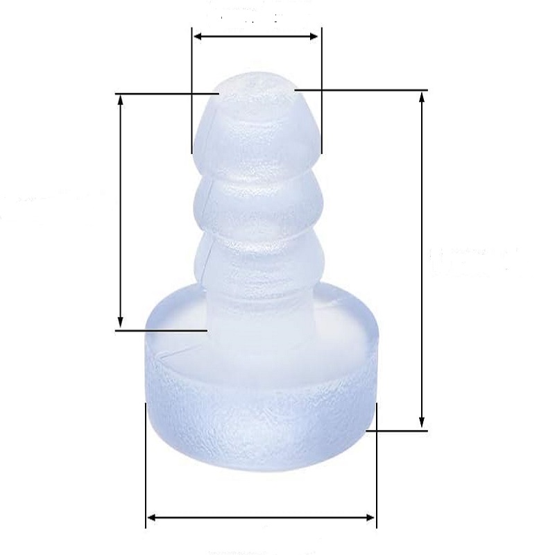 Silicone Threaded Bumpers Silicone Bumpers with Thread Anti Slip Pads for Furniture