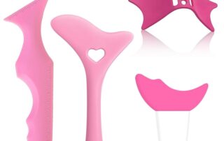 Silicone Trimming Tool Reusable Winged Tip Eyeliner Aid Tool Silicone Eyeshadow Aid Tool for Beginners