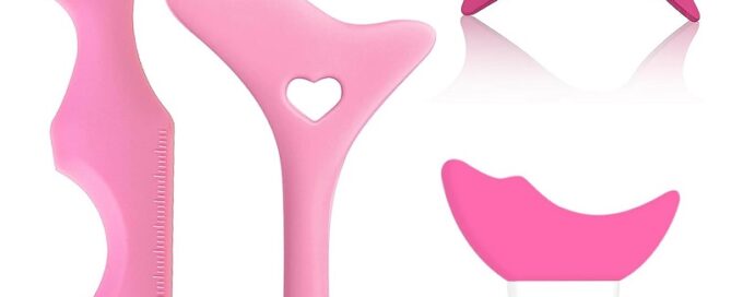 Silicone Trimming Tool Reusable Winged Tip Eyeliner Aid Tool Silicone Eyeshadow Aid Tool for Beginners