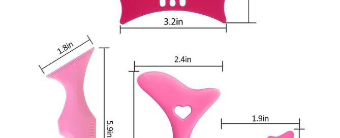 Silicone Trimming Tool Reusable Winged Tip Eyeliner Aid Tool Silicone Eyeshadow Aid Tool for Beginners