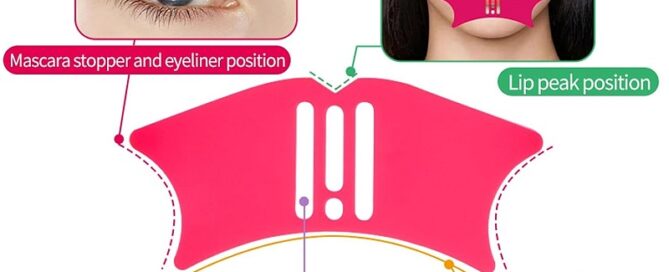 Silicone Trimming Tool Reusable Winged Tip Eyeliner Aid Tool Silicone Eyeshadow Aid Tool for Beginners