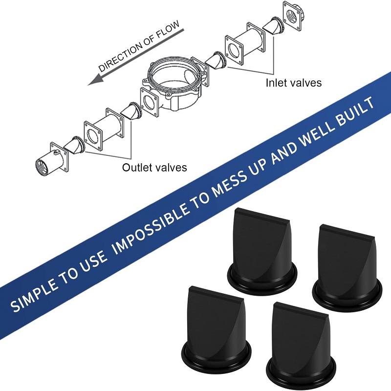 Silicone Valve Kit Replacement Compatible for Sealand Vacuum Generators Silicone Valve for Refrigerator Parts