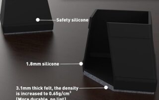 Square Rubber Bush Square Silicone Chair Leg Floor Protectors