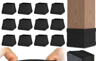 Square Rubber Bush Square Silicone Chair Leg Floor Protectors